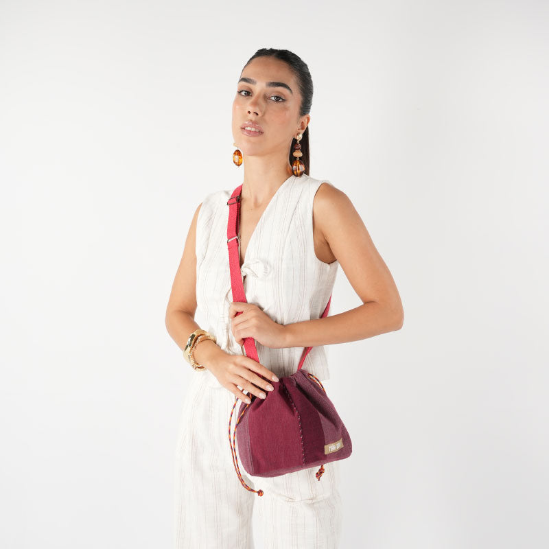 Mini Omuz Çantası – Handloom Edition