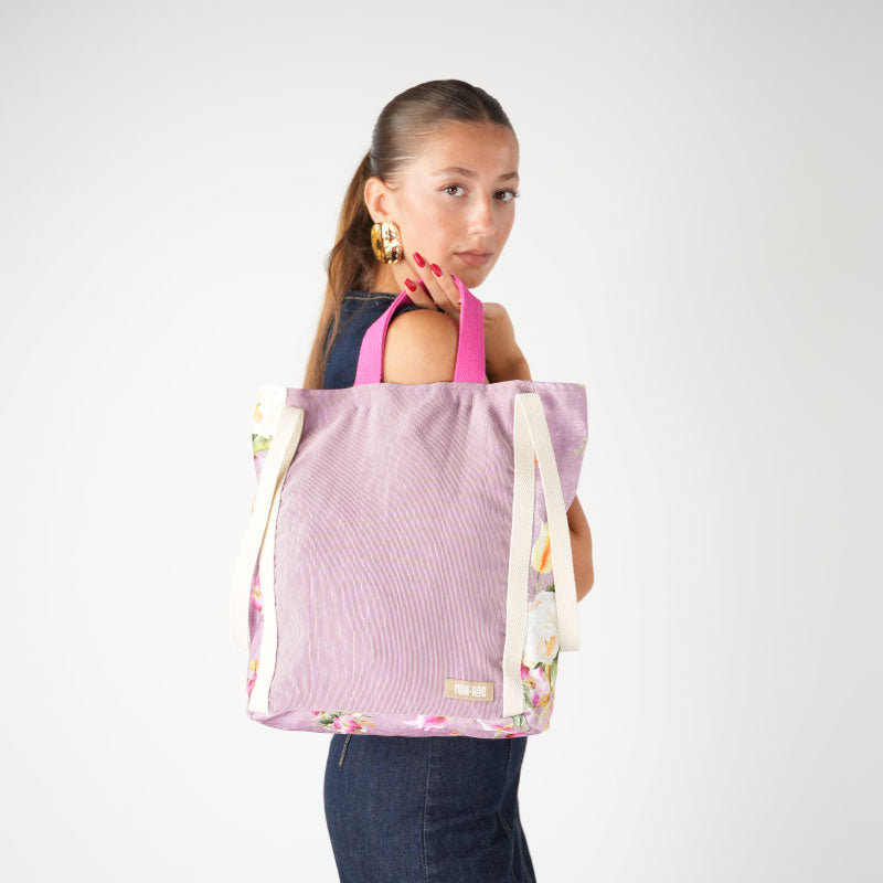 Patchwork Tote - Lila