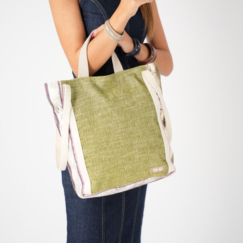 Patchwork Tote - Sonbahar Yeşil