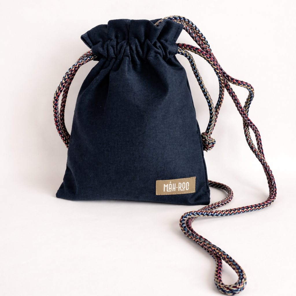 Mini Çanta -  Koyu Lacivert Kadife