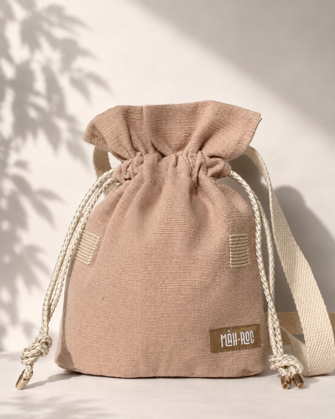 Mini Shoulder Bag – Beige Handloom Edition